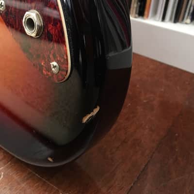 Squier Jagmaster II (2005) with hardcase. Sunburst, tortoise, alder, rosewood. image 6