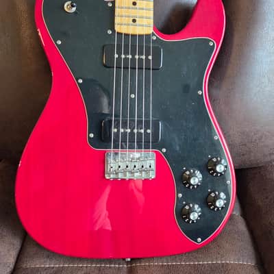 Fender Classic Player Telecaster Deluxe Black Dove 2010 - 2012 - Crimson Red Transparent image 1