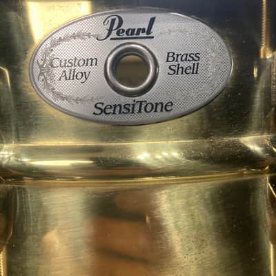 Pearl - 5x14" Sensitone Custom Alloy Brass Shell Snare Drum image 2