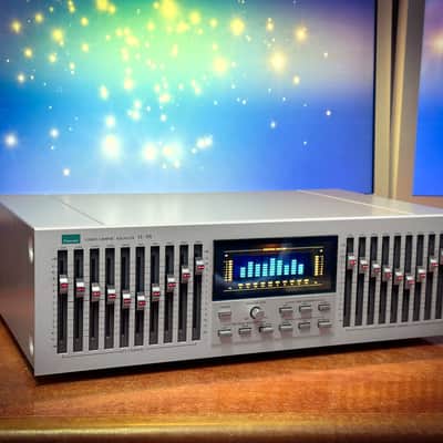 SANSUI SE-8X 🔥RARE SILVER🔥 Original Boxed Vintage Stereo Graphic Equalizer image 4