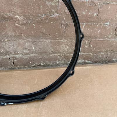 Unbranded 14" Black Die-Cast Drum Hoop Rim 10-Lug Snare/Tom Hoop - Good Condition image 6