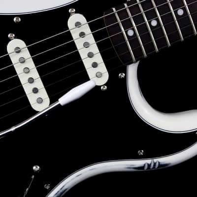Custom Painted and Upgraded Fender Squier Bullet Strat Series - Aged and Worn with Custom Graphics image 10