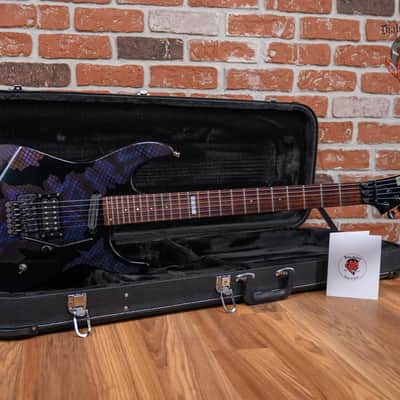 ESP M-II Deluxe Blue Snakeskin 1992 w/Hard Shell Case image 2