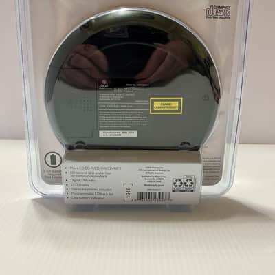 ONN CD+FM Portable Player (NIB), Model# OND19AAA11, Black image 2