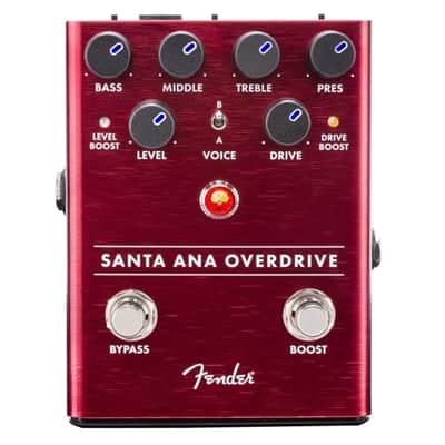Fender Santa Ana Overdrive Effects Pedal - Red image 4