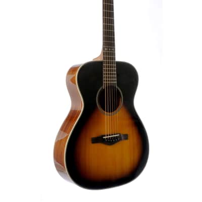 Eko EGO Icon I EQ Vintage Sunburst Sitka Spruce Top OM Electro Acoustic Guitar New image 9