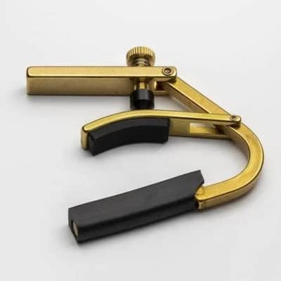Shubb C8B Partial Capo, Skips the 6th String, Emultes Drop D Tuning, Brass image 2
