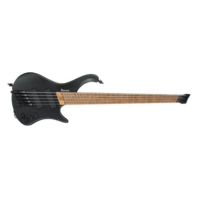 Ibanez Bass Workshop EHB1005MS Headless 5-String Bass Guitar w/ Multi-Scale Fingerboard - Black Flat image 3