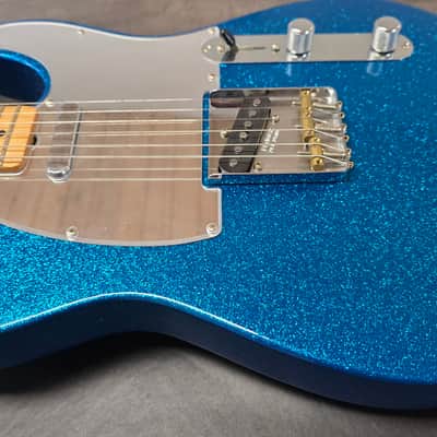 Fender 1958 Telecaster J Mascis BRAND NEW Artist Signature Custom Pickups Mirror Pick Guard Aged Road Worn Relic Neck 50s Vintage Reissue Tele Guitar - Bottle Rocket Blue Flake Metallic image 4