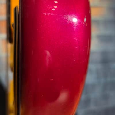 Vintage 1962 1 Owner Fender Stratocaster Slab Board Brazilian Rosewood Fretboard Candy Apple Red Refin w/ OHSC image 17
