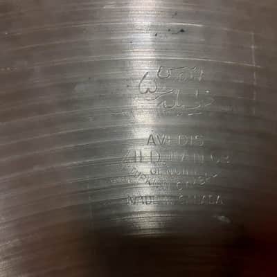 A. Zildjian 14" Canadian Hollow Logo New Beat Hi-Hat Cymbals (Pair) 1970s image 8