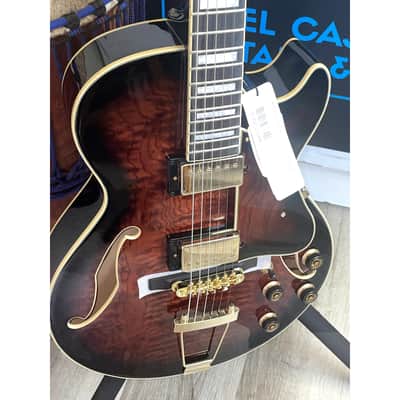 Ibanez AG95QA-DBS Artcore Expressionist Present - Dark Brown Sunburst image 13