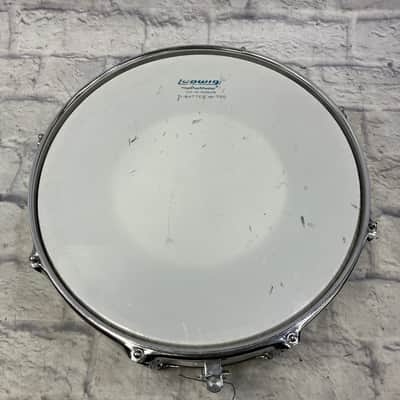 Ludwig 6.5x14 Rocker Snare Drum | Bow-Tie Lugs | Chrome Over Wood | Granitone Interior | 1980s Black/White Badge image 2