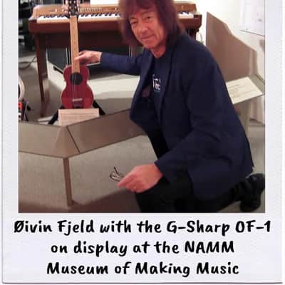 G-Sharp OF-1 Travel Guitar, Natural Mahogany (g# tuning, comes w/ gig bag) image 16