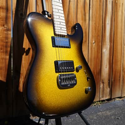 G&L USA ASAT HH RMC Goldburst 6-String Electric Guitar w/ Black Tolex Case (2022) image 3
