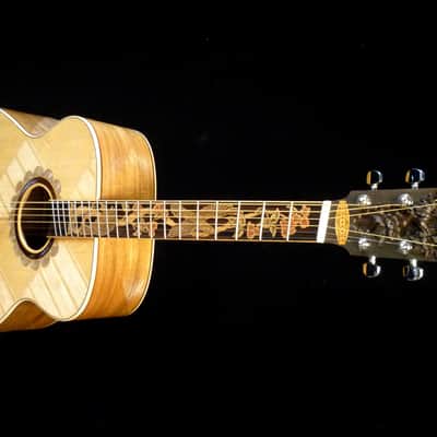Blueberry Handmade Fanned Fret (Multi-Scale) Acoustic Guitar Jumbo Size Built to Order image 7