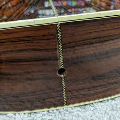 B C Rich Model B-38 Natural Acoustic Guitar from the mid 1970's w/ gig bag B.C> image 10
