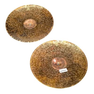 Used Bosphorus Turk Dark Hi Hat Cymbals 15" 1060/1400 grams - Very Good image 4