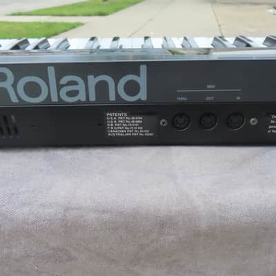 ROLAND 1986 JUNO 1 SYNTHESIZER ORIGINAL CLEAN TESTED w/COVER! image 14