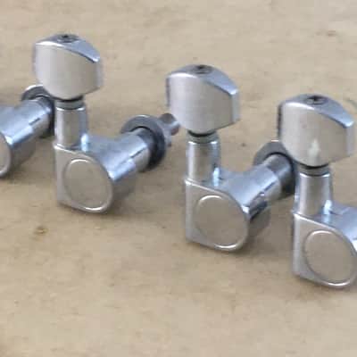 Vintage Genuine Fender Squier 2 Pin Mount Guitar Tuners Light Relic Drilled Post image 3