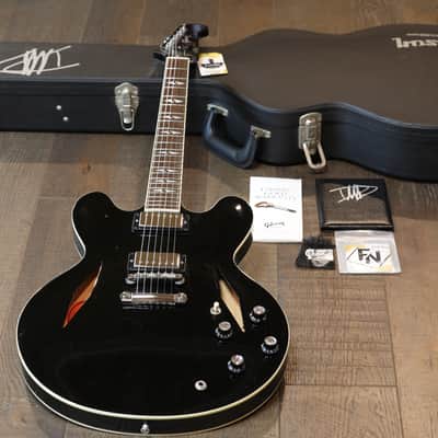 2007 Gibson Custom Shop Inspired By Series Dave Grohl Signature DG-335 Black Ebony + COA OHSC image 1