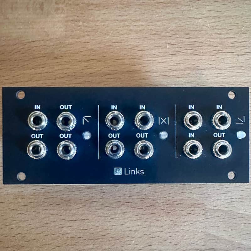 Links 1u Redesign Black Panel pro build ( Intellijel 1u format) Mutable Instruments clone image 1