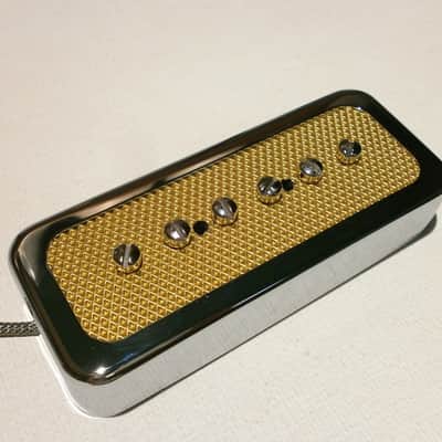 FOIL P90 Soap Bar Pickup Q Custom Shop Gold Chrome Electric Guitar Fits Gibson by Q pickups LP SG image 6