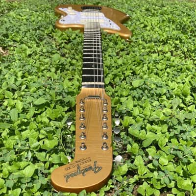 Feelgood 12 String Jazzmaster Electric XII Custom Build- Aztec Gold Nitro RELIC by Copacetic Customs image 7