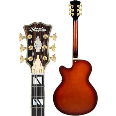 D'Angelico Excel 16 Hollowbody Electric Guitar With Seymour Duncan DA-59 Humbucker Amaretto Burst image 8