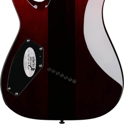 Schecter Reaper-7 Elite Multiscale 7-string Electric Guitar - Blood Burst (2182) image 8