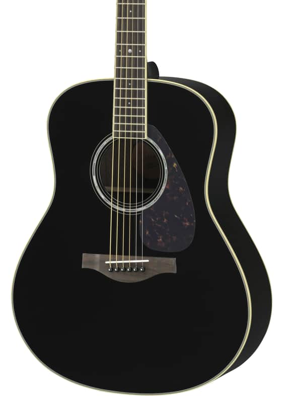 Yamaha LL6 Jumbo Acoustic-Electric Guitar Black image 1