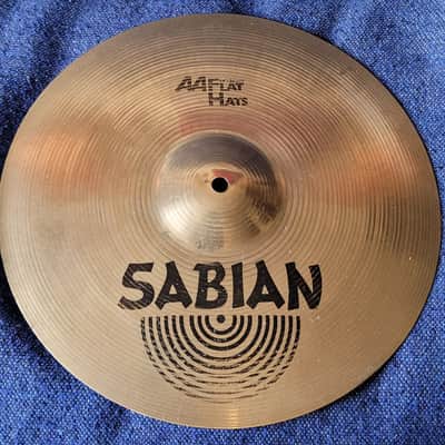 Vintage Sabian 14 Inch Flat Hats Hi Hats Cymbals image 4