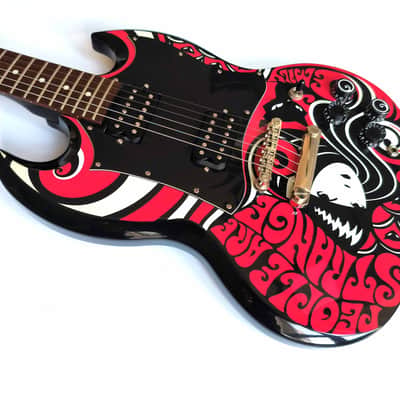 Rare! Epiphone SG Emily The Strange G-310 '2010 w/original GigBag & strap image 3