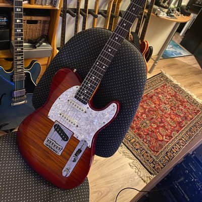 Fender '90s Telecaster Deluxe Foto Flame MIJ 1996 - 3-Color Transparent image 3