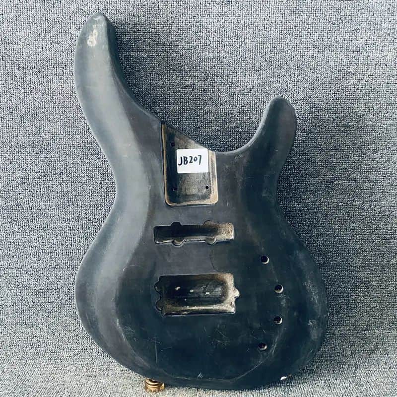 Black Basswood Solid Bass DIY Project Body image 1