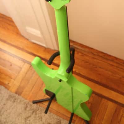 hard luck kings hard luck kings spider neon green firebird stlye electric guitar emg hz pickups 2017 image 9