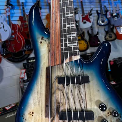 Ibanez Bass Workshop SRAS7 Ashula 7-string Bass Guitar - Cosmic Blue Starburst Shipping Authorized Dealer! 474 GET PLEK’D! image 3