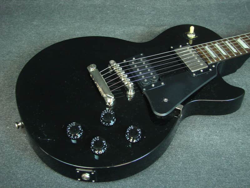 2010 Epiphone Les Paul Studio Black Finish Electric Guitar | Reverb