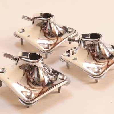 (3) Slingerland Set-O-Matic Tom Mounts, 1960s-70s, NEAR MINT / INSPECTED & TESTED image 3