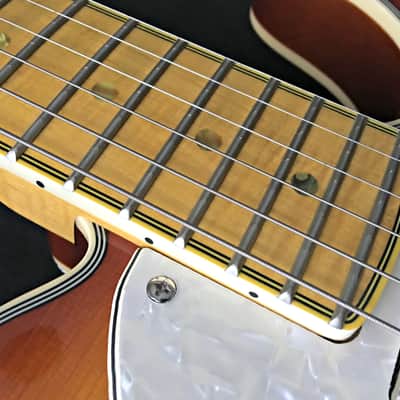PT BERGER "BAKERSFIELD" RODEO DeLUXE Custom Thinline Tele Hybrid DoubleAAA Vintage Iced Tea Boutique image 4