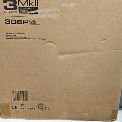 JBL 306P MkII 2-Way 6.5" Active Nearfield Studio Monitors (Pair) 2010s - Black image 2