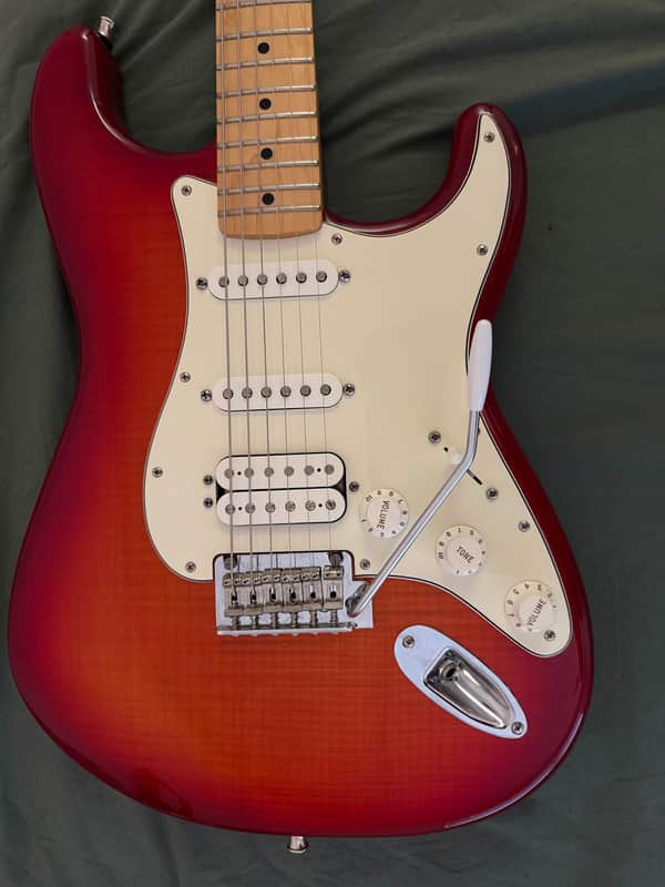 Fender Standard Stratocaster HSS Plus Top with Maple Fretboard 2013 - 2017 - Cherry Burst w/ Gig Bag image 1