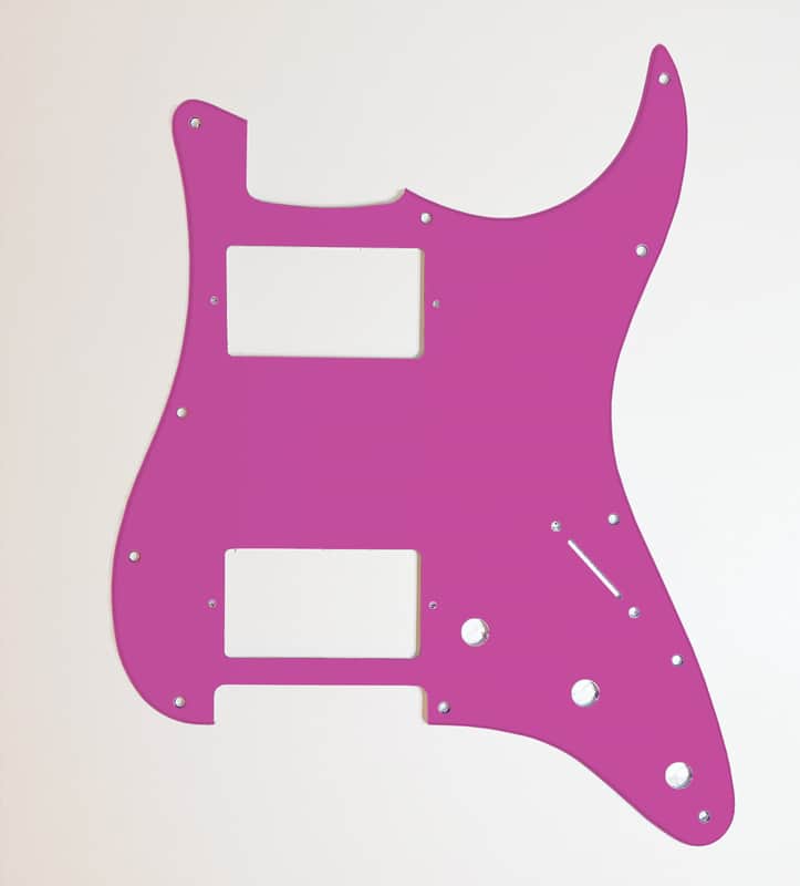 Carmedon Electronics Stratocaster Pickguard HH 2021 Pink image 1