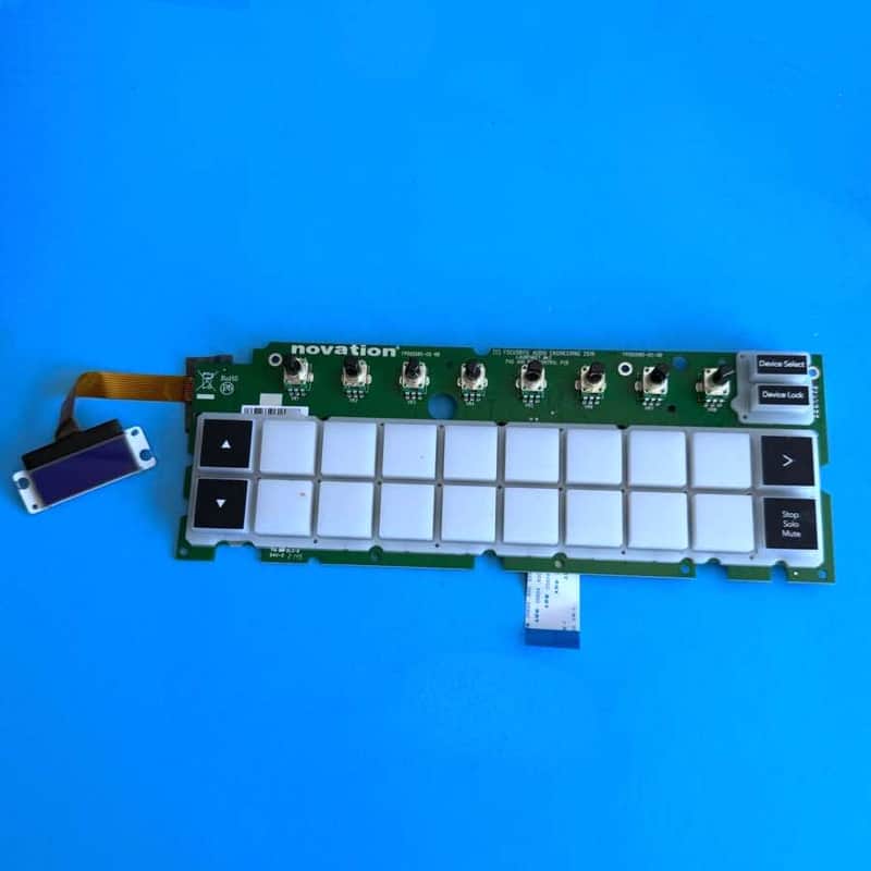 NOVATION LAUNCHKEY 25 MK3 Part: Drum Trigger Conductive Pad & Display PCB Board image 1