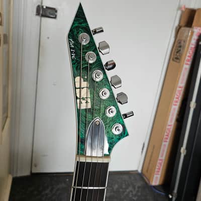 ESP USA Custom Shop M-I M-1 NTB TOM NT 2021 - Lime burst marble swirl image 10