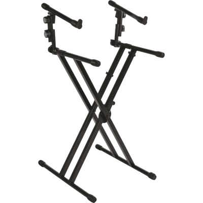 Quiklok QL642 Stand clavier X double avec deux niveaux - noir image 1