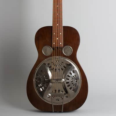 Dobro Model 56 Squareneck Resophonic Guitar (1932), ser. #2487, black hard shell case. image 1