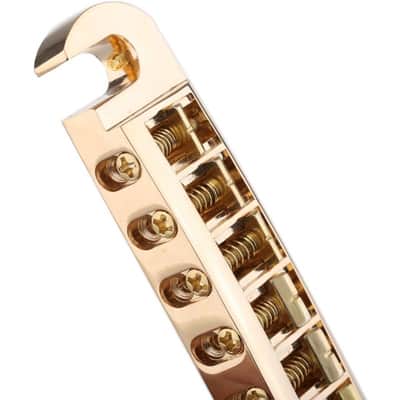 52.5mm (2-1/16 inch) String Spacing Tune-o-matic Pigtail Style Adjustable Wraparound Bridge Tailpiece for Epiphone Les Paul SG Style Electric Guitar image 3