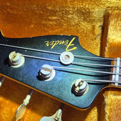 Fender 1964 Jazz Relic 2014 - Dark metallic Green image 1