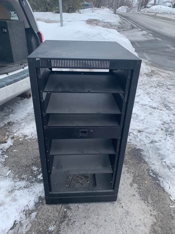 Middle Atlantic 21U professional Rack with Drawer and Lock  model ERK-2125LRD 2010s Black image 1